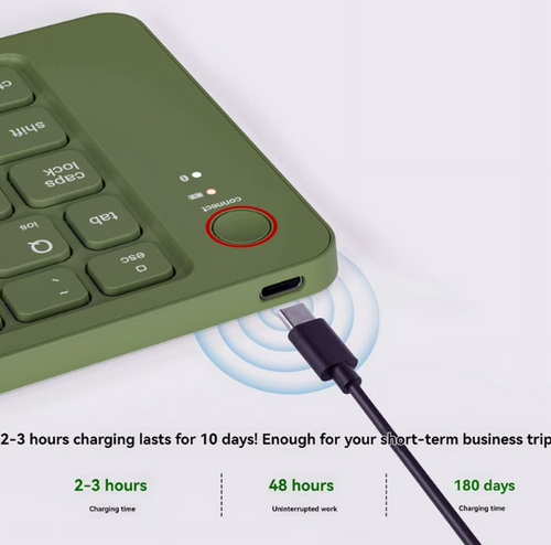 Teclado Bluetooth Retractil