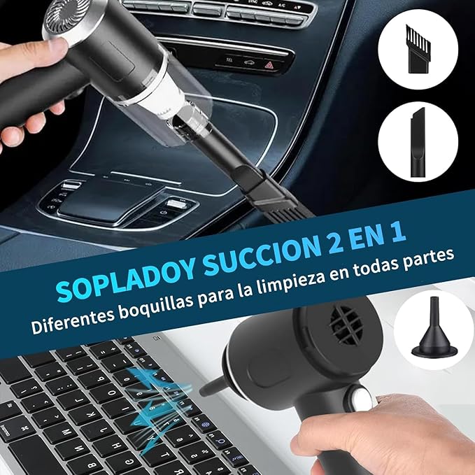 Aspiradora De Mano Portátil 2 en 1